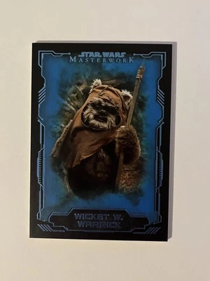 Star Wars Masterwork Topps - "Wicket W. Warrick" Blue  Base Card #17 - Image 1 of 2