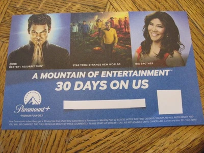PARAMOUNT+ CUPÓN 30 DÍAS GRATIS EN US Foto 1 de 3