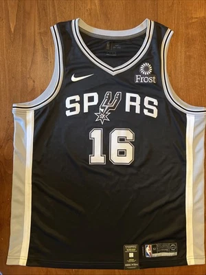 Camiseta deportiva Pau Gasol #16 firmada autografiada Nike San Antonio Spurs auténtica nueva con etiquetas*XL Foto 1 de 4