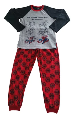MARVEL SPIDERMAN Boys Pajama Set (2) Piece SIZE L Sleepwear Multicolor Polyester - Image 1 of 4