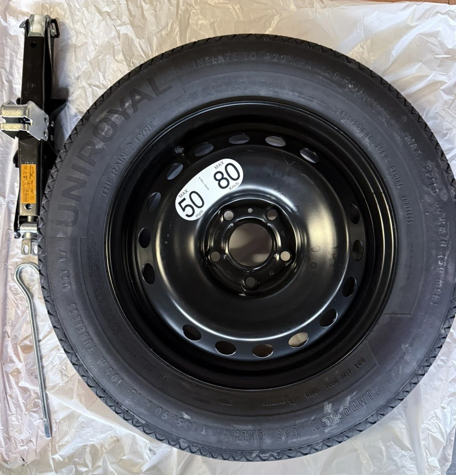 Ersatzrad Notrad 5x114,3 4Tx16 ET40 Reserverad T145/90 R16 Renault Kadjar Bj.16 - Bild 1 von 4