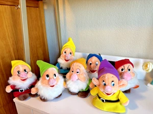 Vintage SEARS 1987 Disney 7 ZWERGE PLÜSCH Lot 50th Anniversary Schneewittchen - Bild 1 von 6