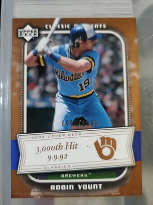 Robin Yount 2005 Upper Deck Classics Classic Moments /1999 Card Brewers #CM-RY - Image 1 of 2