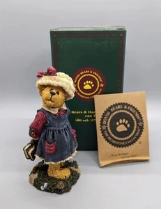 Figura de oso Boyds "Bailey fuera a la escuela" #228411 libros de clase para caminar a la escuela - Imagen 1 de 10