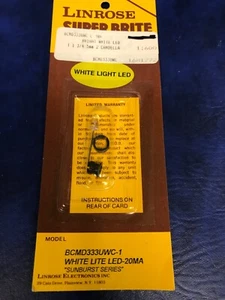 Linrose Super Brite Luce Bianca LED BCMD333UWC-1 Bianco Lite LED-20MA - Foto 1 di 2