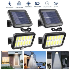 2X Solar Street Light Outdoor 120000lm Commercial Waterproof Yard Garden Fence - Picture 1 of 18