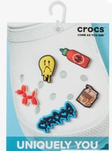 Crocs Jibbitz Charms Multi- 5 Pack - Picture 1 of 2