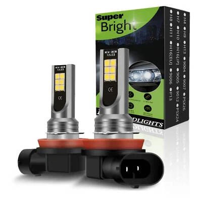 Светодиодные противотуманные лампы AJHGFOW 2X H11 H8 H9 150 Вт 40000 лм белые - Изображение 1 из 4