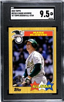 2022 Topps Mark McGwire '87 Topps Design All-Star SGC 9.5 MINT+ - Image 1 of 2