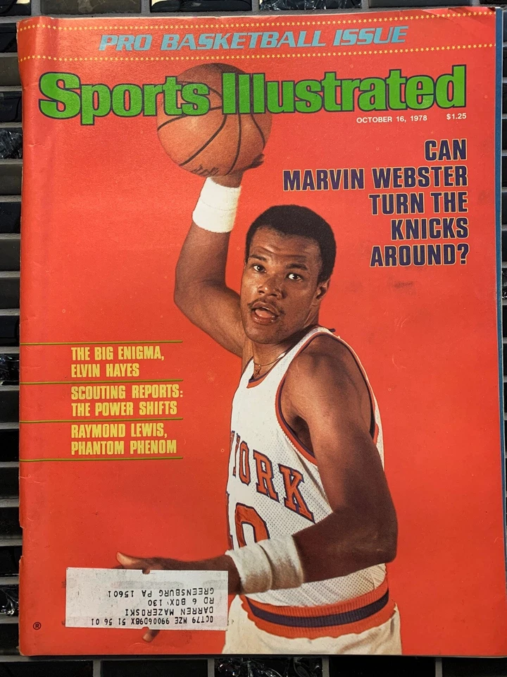 Sports Illustrated - Marvin Webster - 16 de octubre de 1978 - (M16A) Foto 1 de 1
