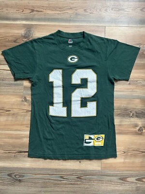 Camiseta Jersey Verde Green Bay Packers Aaron Rodgers NFL Majestuosa Talla Pequeña Foto 1 de 4