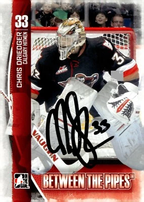 Chris Driedger - Signed 2013-14 In The Game Between The Pipes Card #44 - Image 1 of 2