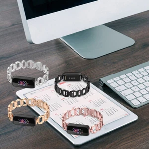 Per Fitbit Luxe/Edizione Speciale Cinturino Orologio Da Polso Acciaio Inox Bracciale - Foto 1 di 25