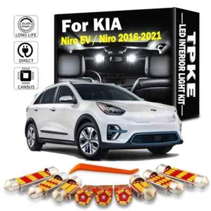 10Pcs Canbus LED Interior Map Dome Light Kit For KIA Niro EV 2016-2021 Car Bulbs - Picture 1 of 9