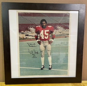Archie Griffin Ohio State Buckeyes Signed Football Poster Framed 25" x 25 GC - Picture 1 of 19
