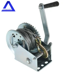 1200 lbs Hand Winch Crank Gear Winch Heavy Duty For Trailer, Boat or ATV