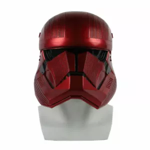 Star Wars 9 The Rise of Skywalker Sith Trooper Red Helmet Cosplay Prop PVC New - Picture 1 of 12