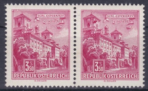 Paar Bauten 3,50S mit markantem Fleck ANK 1107 IV Postfrisch ** - Picture 1 of 2