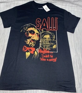 Saw Ripple Junction Black  T-Shirt Hello I Want To Play A Game Size Small - Picture 1 of 5