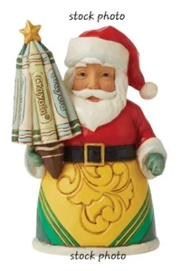 Jim Shore CRAYOLA SANTA MINI FIGURINE 6009136 NEW 2021 - Picture 1 of 12