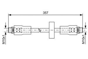 Org. Bremsschlauch 4Z7611701A für AUDI - Bild 1 von 2
