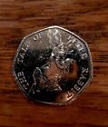 The Tale of Peter Rabbit Beatrix Potter 50p Coin 2017 Very Good condition 