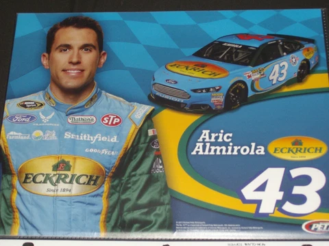 2015 ARIC ALMIROLA #43 ECKRICH NASCAR POSTCARD Cover