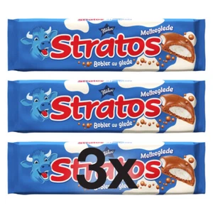 3x Nidar Stratos Melkeglede Melkesjokalade 175 g - Leche de chocolate noruega - Imagen 1 de 3