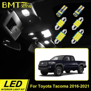 11x White LED Light Interior Package White for Toyota Tacoma 2016-2021 2022 2023 - Foto 1 di 11