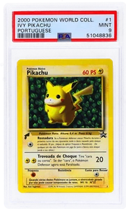 2000 Pokemon Pikachu World Collection Ivy Pikachu (Portuguese) #0 PSA 9 - Picture 1 of 2