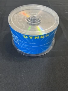 New Sealed Dynex 50 Pack - 16x, 4.7GB DVD+R - 120min (M-1)* Blank DVD Blank CD - Picture 1 of 3