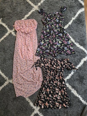 Lot of 3 No Boundaries Floral Summer Dresses Junior's Size Medium (7/9)  - Image 1 of 4