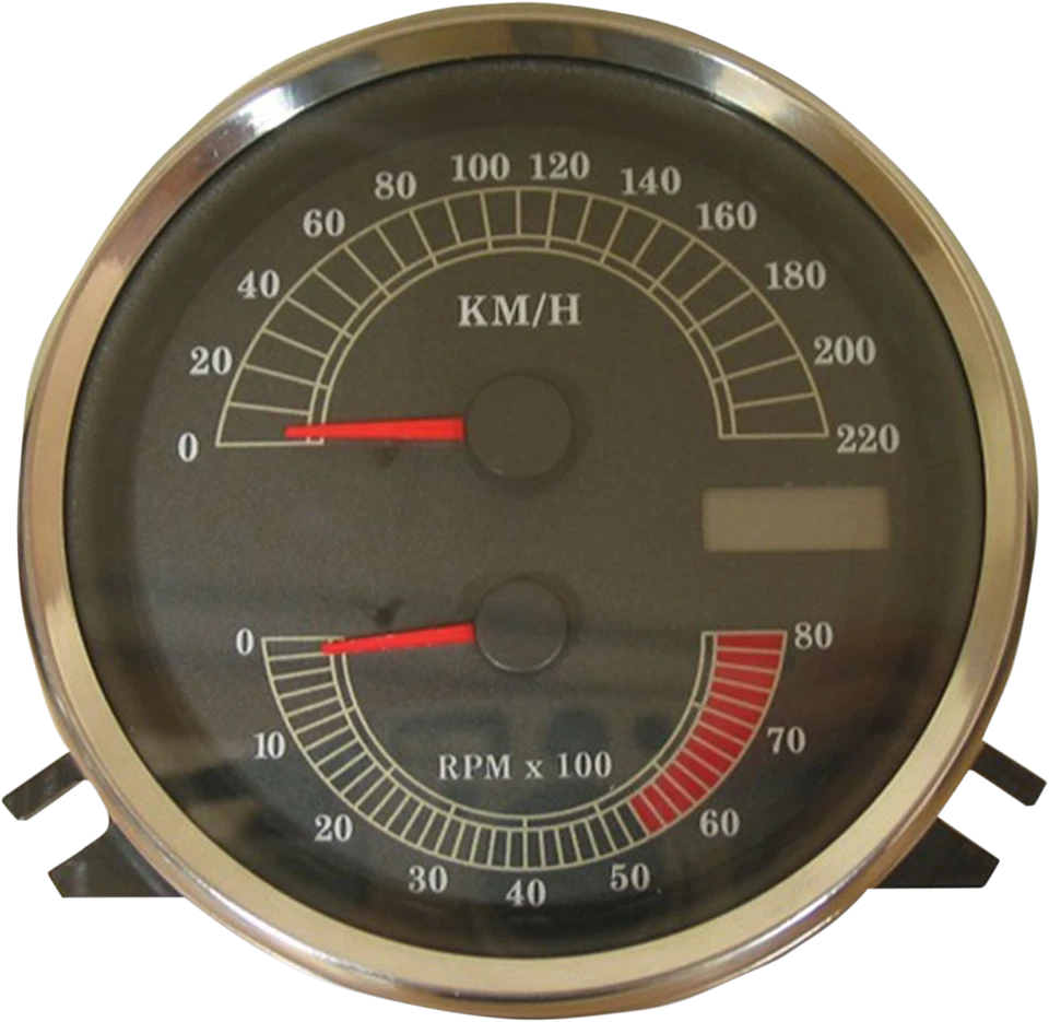 Velocímetro y tacómetro electrónico Drag Specialties KM/H para Harley Softail 1996-03 Foto 1 de 2
