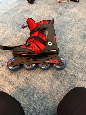 Patines en línea K2 Skate Raider Boa rojo/azul niños talla 4-8 azul ruedas de 72 mm Foto 1 de 4