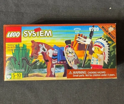 VTG LEGO System 6709 Wild West Tribal Chief with Box - 1997 - New Sealed - Image 1 of 4