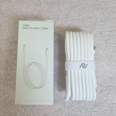 USB C to USB C Charging Cable 6ft 100W Fast Charge for Tablets, Phones, Computer - Image 1 of 3