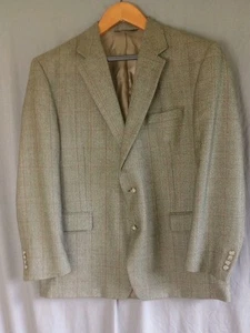 Jos A Bank Blazer Herren Sport 46R Braun Wolle Kariert Mantel 2 Knopf Sakko Freizeit - Bild 1 von 10