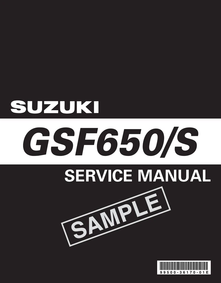 MANUEL REVUE ATELIER RÉPARATION PDF SUZUKI GSF 650 K7 - Photo 1/1