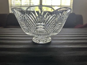 Centrotavola grande Waterford cristallo pesante grano firmato - Foto 1 di 10