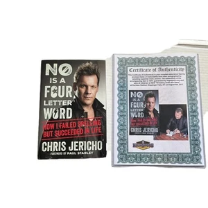 Autographed “No Is A Four Letter Word” By Chris Jericho Y2J RARE! (WWE, AEW) - Picture 1 of 4
