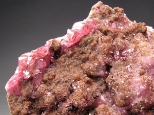 Rhodochrosit Calcit und Goethit Uchucchacua Mine Lima Dept. Peru - Bild 1 von 6