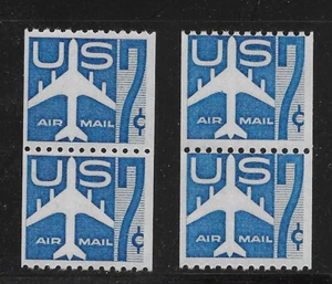 Scott #C52 7c Blue Jet Airmail Large and Scarce Small Hole Varieties, Cat $19.25 - Picture 1 of 1