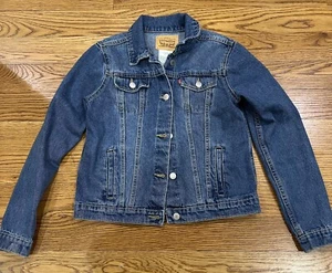 Levi's Jean Jacket 13 to 15 YRS Boy's Girl's Youth Denim Jean Jacket Size XL - Picture 1 of 15