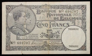 Belgien 5 Francs 1930 P-97 (M1003) - BA-K - Bild 1 von 2