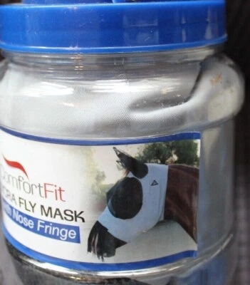 COB Professional Choice Comfort-Fit Deluxe Fly Mask with Nose Fringe-CFMD100-CHA - Image 1 of 2