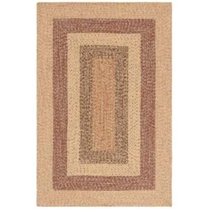 Safavieh Braided 5'-0" x 5'-0" Round Hand Woven Rug in Beige / Brown - Picture 1 of 7