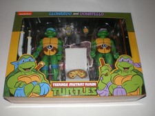 Teenage Mutant Ninja Turtles LEONARDO & DONATELLO Sealed Figure 2 Pack NECA 