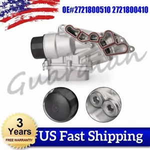 Oil Filter Housing With Oil Cooler 2721800510 For Mercedes-Benz CL550 R350 S550 - Picture 1 of 12