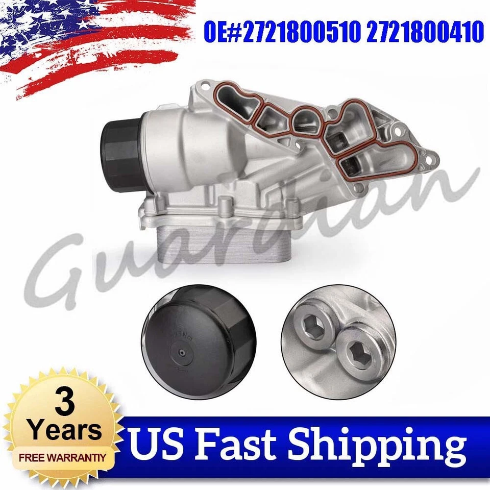 Oil Filter Housing With Oil Cooler 2721800510 For Mercedes-Benz CL550 R350 S550 - Image 1 of 4