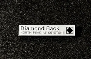 NORTH PEAK at KEYSTONE Ski Trail Pin DIAMOND BACK COLORADO Mütze Souvenir Reise - Bild 1 von 3
